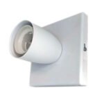 Spot Camarín Aplique de Pared 1 Luz Base Cuadrada - Apto Led (E27)