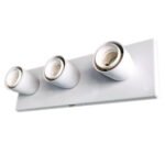 Spot Camarín Aplique de Pared 3 Luces Base Rectangular - Apto Led (E27)