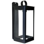 Farol de Chapa Rectangular (11) de Pared Vidrio Transparente - Apto Led (E27)