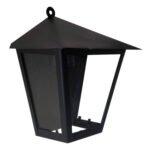 Farol de Chapa Colonial Tres Caras (1) de Pared Vidrio Transparente - Apto Led (E27)
