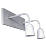 Aplique Spot De Pared Recto Base Rectangular 2 Luces Moderno Retro Vintage - Apto Led (E-27)
