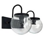 Aplique Spot Signo de Pared 2 Luces Globo 8x15 Transparente Moderno Vintage - Apto Led (E27)