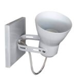 Aplique Spot Económico de Chapa Base Cuadrada 1 Luz - Apto Led (E27)