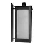 Farol de Chapa Rectangular (11) de Pared Vidrio Translúcido - Apto Led (E27)