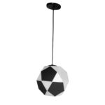 Colgante Balón de Futbol Esfera PVC Antivandalismo 1 Luz - Apto Led (E27)