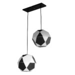 Colgante Balón de Futbol Esfera PVC Antivandalismo 2 Luces - Apto Led (E27)