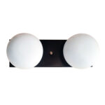 Spot Camarín Aplique de Pared 2 Luces Con Globo Espacio 5x13 - Apto Led (GZ9)