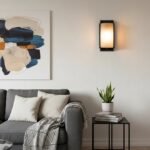 Plafón Rectangular Plástico Con Carcaza De Vidrio - Apto Led