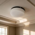 Plafón Chapa Decorativo 2 Luces Vidrio Génesis Apto Led E27