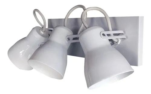 Aplique Spot Economico De Chapa 3 Luces E27 - Imagen 8