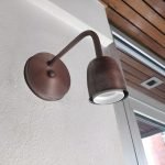 Spot Aplique De Pared Recto Metalizado Vintage Apto Led