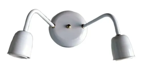 Spot Aplique Recto Base Redonda 2 Luces E27 - Imagen 10