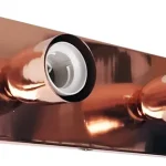Spot Camarín Metalizado 2 Luces E27 - Apto Led