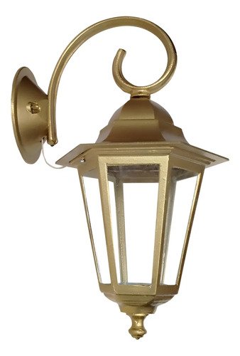 Farol Colonial 6 Caras Fundición De Aluminio Metalizado E27 - Imagen 2