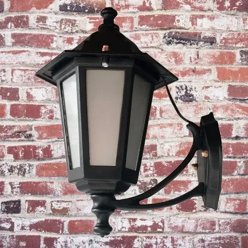 Farol Colonial De Pared 6 Caras Chico Fundición De Aluminio - Imagen 38