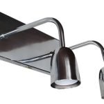 Spot Recto Metalizado Moderno Vintage 2 Luces - Apto Led E27