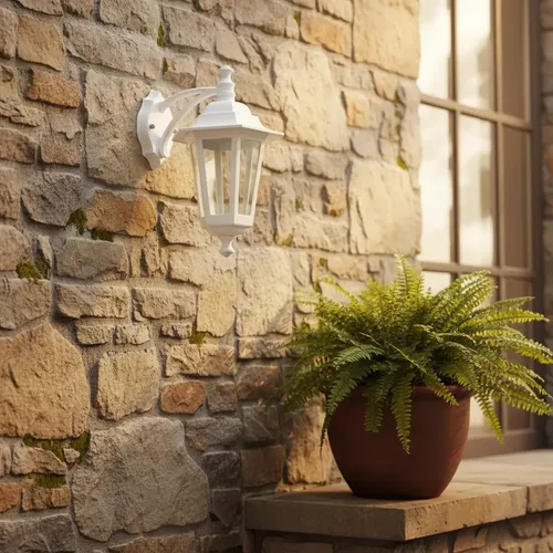 Farol Colonial Pared 6 Caras Chico Aluminio Apto Led - E27 - Imagen 44