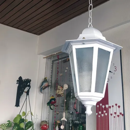 Farol Colonial Fundición De Aluminio 6 Caras Apto Led - E27 - Imagen 13