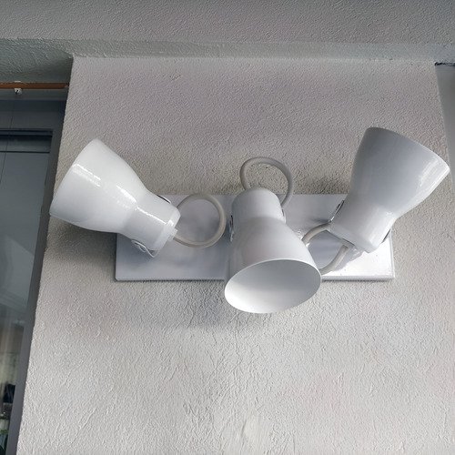 Aplique Spot Economico De Chapa 3 Luces E27 - Imagen 3