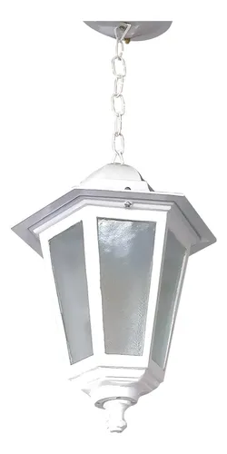 Farol Colonial Fundición De Aluminio 6 Caras Apto Led - E27 - Imagen 10