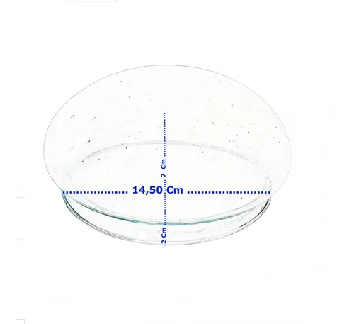 Vidrio Repuesto Satinado Plafón Chico 15 Cm - Imagen 9