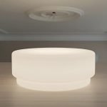 Vidrio Repuesto Opal Plafón Grande De 25 Cm.