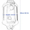 Farol Colonial Fundicion Aluminio Para Intemperie V Satinado - Thumbnail Image 2
