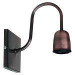 Spot Signo Tipo Velador De Pared C/tecla Metalizado Apto Led