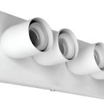 Spot Tipo Camarín Base Rectangular Corta 4 Luces - E27