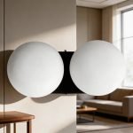 Spot Camarín De Pared 2 Luces Con Globo Espacio 5x13 (gz9)