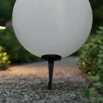 Globo Grande Piso (45 Cm) Pvc Opal Con Estaca Ó Base Ap/led