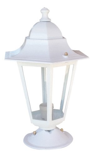 Farol Colonial 6 Caras Fundición Aluminio Para Pilar - E27 - Imagen 27
