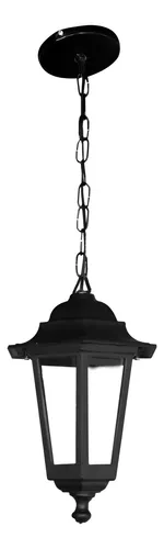 Farol Colonial Pared 6 Caras Chico Aluminio Apto Led - E27 - Imagen 16