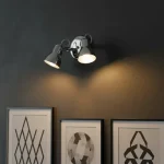 Aplique Spot Metalizado De Chapa Económico 2 Luces - E27