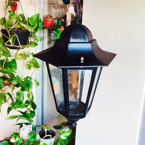 Farol Colonial 6 Caras Fundición De Aluminio Apto Led - E27 - Imagen 62