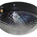 Plafón Chico Vidrio Transparente 1 Luz - Apto Led - E27