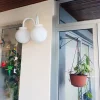 Aplique Globo Jardín 20 Cm Decorativo Antivandalismo 2 Luces - Thumbnail Image 9