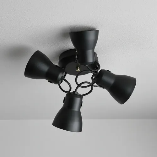 Aplique Spot De Chapa 4 Luces Apto Led - E27 - Imagen 2