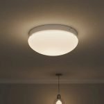 Plafón Chapa Chico 1 Luz Vidrio Boina Satinado - Apto Led
