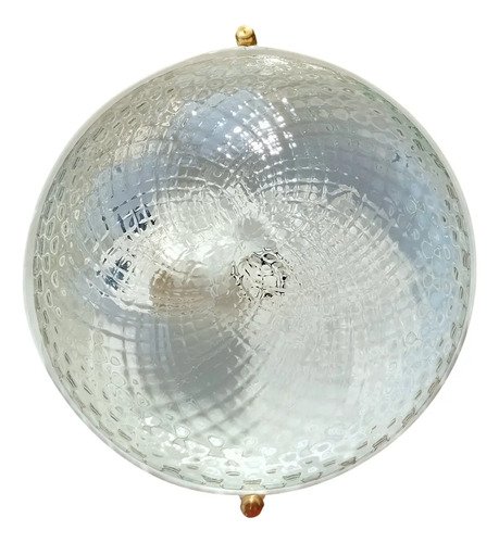 Plafón Chico 1 Luz Vidrio Transparente - Apto Led - E27 - Imagen 5
