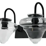 Aplique Spot Pared Moderno Vintage Trompo 2 Luces E27