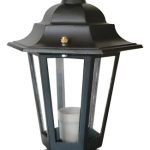 Farol Colonial 6 Caras Fundición Aluminio Para Pilar Chico