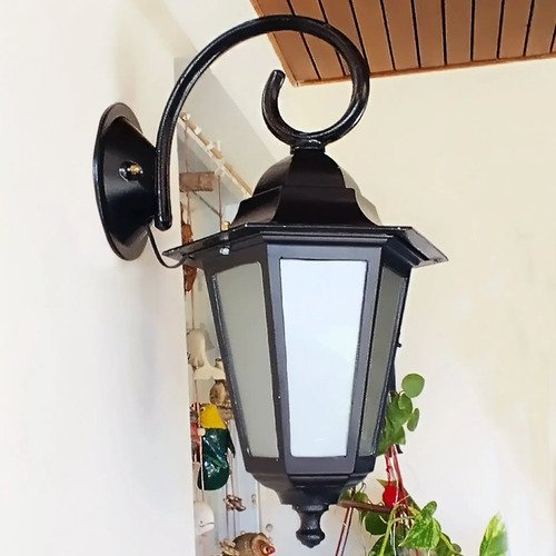 Farol Colonial 6 Caras Fundición De Aluminio Apto Led - E27 - Imagen 13