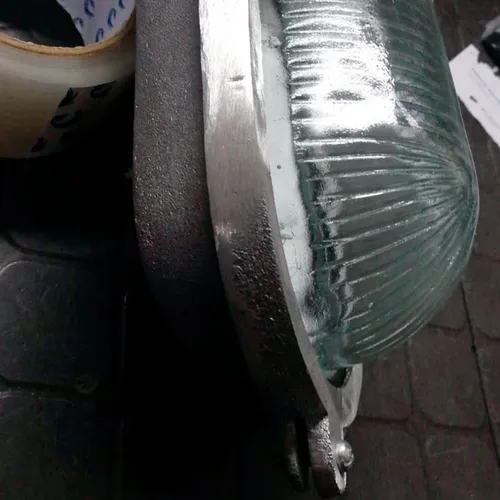 Plafón De Fundición Aluminio Ovalado Grande Con Aro - Imagen 12
