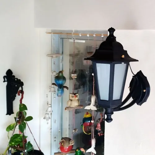Farol Colonial De Pared 6 Caras Chico Fundición De Aluminio - Imagen 40