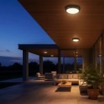 Plafón Soffit 1 Luz Vidrio Satinado Apto Exterior