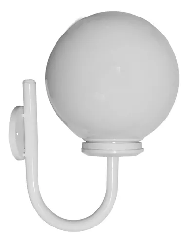 Aplique Globo Pared Exterior Decorativo Antivandalismo 1 Luz - Imagen 4
