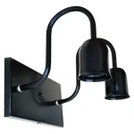 Aplique Pared Moderno Vintage Con Tecla Encendido - 2 Luces