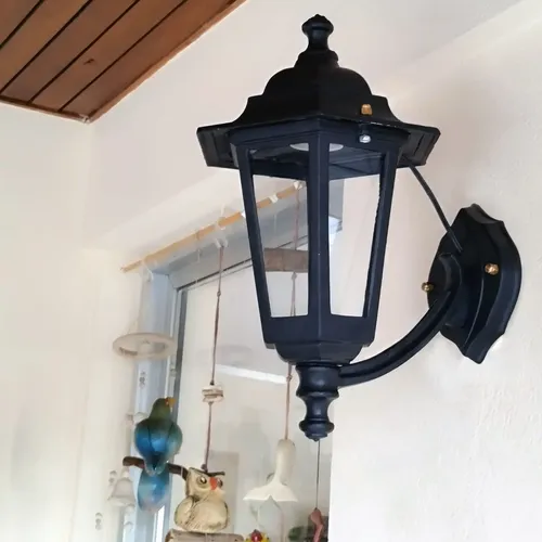 Farol Colonial De Pared 6 Caras Chico Fundición De Aluminio - Imagen 48