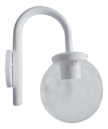 Aplique Globo Jardín 20 Cm Decorativo Antivandalismo 1 Luz - Imagen 4